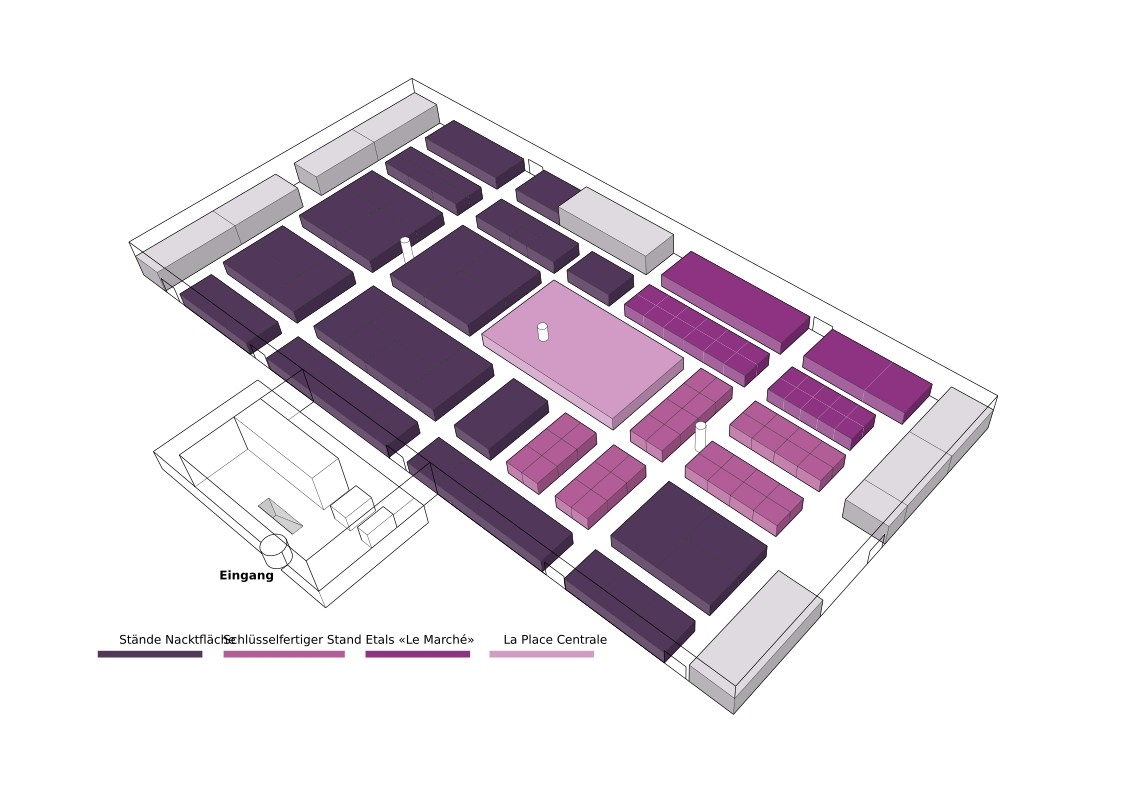 CaReHo plan du salon en 3D- DE