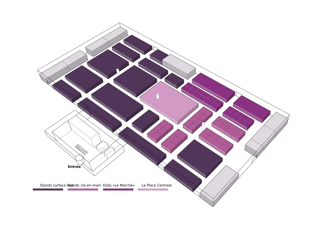 CaReHo plan du salon en 3D